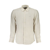 North Sails Beige Linen Shirt -   -  North Sails.
